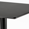 Ensemble Table Horeca 70x70cm et 2 Chaises Design Industriel Cuisine Restaurant Starter Dark 