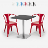 set 2 stoelen salontafel 70x70cm horeca bar restaurants starter silver Catalogus
