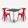 Horeca set met 2 stoelen en salontafel 70x70 cm Starter Silver Kosten