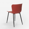 set van 4 stoelen rechthoekige tafel industriële stijl 120x60cm wire 