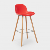 Set met hoge ronde tafel 60 cm en 2 barkrukken in Scandinavisch design Ojala Dark 