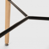 Set met hoge ronde tafel 60 cm en 2 barkrukken in Scandinavisch design Ojala Dark 