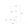 Set met hoge ronde tafel 60 cm en 2 barkrukken in Scandinavisch design Ojala Dark 