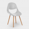 Scandinavisch design rechthoekige tafelset 80x120cm 4 stoelen Flocs Light Prijs