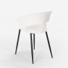 Ensemble 4 Chaises et 1 Table 80x80cm Industriel Design Moderne Restaurant Cuisine Maeve Dark 