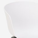 Set van 4 design stoelen en vierkante tafel van 80x80 cm Krust Dark 