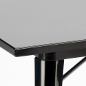 Set van 4 design stoelen en vierkante tafel van 80x80 cm Krust Dark 