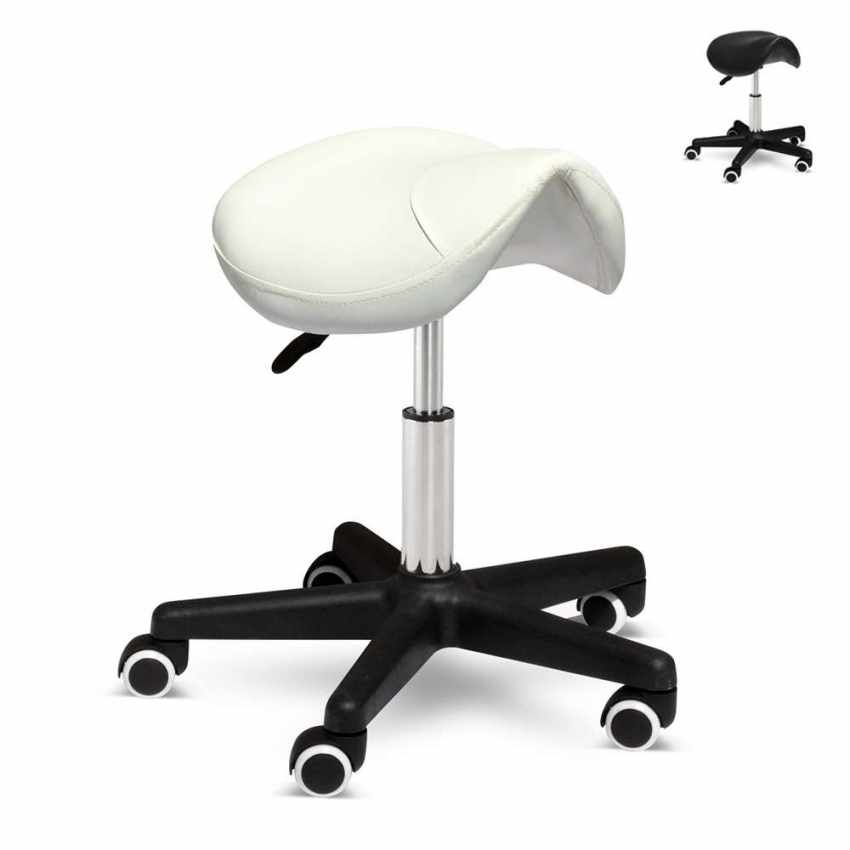 Ergonomische zadelkruk Professional met wielen voor tatoeëerders en schoonheidsspecialisten Korting Ergonomische zadelkruk Professional met wielen voor tatoeëerders en schoonheidsspecialisten Korting