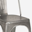 Industriële set met tafel 120x60 cm en 4 stoelen Harvey 