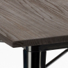 Set met vierkante tafel 80x80 cm en 4 stoelen in modern design Howe Dark 