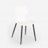 Conjunto mesa quadrada estilo industrial 80x80cm 4 cadeiras design Sartis Light Aankoop