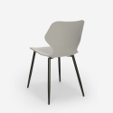 ensemble 4 chaises table rectangulaire 120x60cm Lix design industriel bantum 