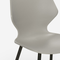ensemble 4 chaises table rectangulaire 120x60cm Lix design industriel bantum 