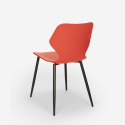 ensemble 4 chaises table rectangulaire 120x60cm design industriel bantum 
