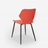 ensemble 4 chaises table rectangulaire 120x60cm design industriel bantum 