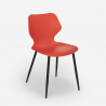ensemble 4 chaises table rectangulaire 120x60cm design industriel bantum 