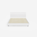 Modern houten tweepersoonsbed met lattenbodem en hoofdbord  160x200cm Landeck King Karakteristieken