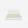 Modern houten tweepersoonsbed met lattenbodem en hoofdbord  160x200cm Landeck King Karakteristieken