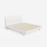 Modern houten tweepersoonsbed met lattenbodem en hoofdbord  160x200cm Landeck King Keuze