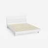 Modern houten tweepersoonsbed met lattenbodem en hoofdbord  160x200cm Landeck King Model