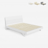 Modern houten tweepersoonsbed met lattenbodem en hoofdbord  160x200cm Landeck King Voorraad