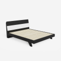 Modern houten tweepersoonsbed met lattenbodem en hoofdbord  160x200cm Landeck King Aanbod