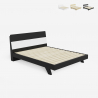 Modern houten tweepersoonsbed met lattenbodem en hoofdbord  160x200cm Landeck King Verkoop
