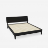 Modern houten tweepersoonsbed 160x200 cm met lattenbodem en hoofdbord Linz King 