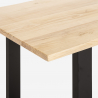 Ensemble Table À Manger 160x80cm 4 Chaises Transparentes Design Industriel Hilton Modèle