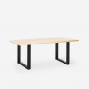 Industriële set met eettafel 160x80 cm en 4 transparante designstoelen Hilton Karakteristieken