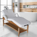 Table de massage en bois fixe réglable multiposition 225 cm Massage-pro Vente