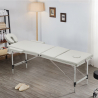 Table de massage portable pliante en aluminium à 3 zones 210 cm Thai Vente