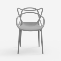 Moderne design stoel met armleuningen, stapelbaar voor keuken bar restaurant Node Kosten