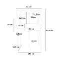 Moderne design stoel met armleuningen, stapelbaar voor keuken bar restaurant Node 