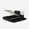 Tweepersoonsbed 160x190 cm in modern design opklapbaar met opbergruimte Steyr 