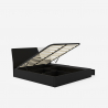 Tweepersoonsbed 160x190 cm in modern design opklapbaar met opbergruimte Steyr 