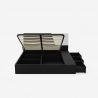 Tweepersoonsbed 160x190 cm in modern design opklapbaar met opbergruimte Steyr 