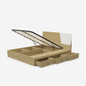 Modern design tweepersoonsbed met opbergruimte 160x200 cm Steyr King 