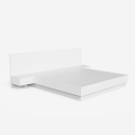 Modern design tweepersoonsbed 160x190 cm met opbergruimte en 2 nachtkastjes Schwaz Korting