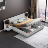 Modern design tweepersoonsbed 160x190 cm met opbergruimte en 2 nachtkastjes Schwaz Aanbod