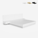 Modern design tweepersoonsbed 160x190 cm met opbergruimte en 2 nachtkastjes Schwaz Verkoop