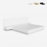 Modern design tweepersoonsbed 160x190 cm met opbergruimte en 2 nachtkastjes Schwaz Verkoop
