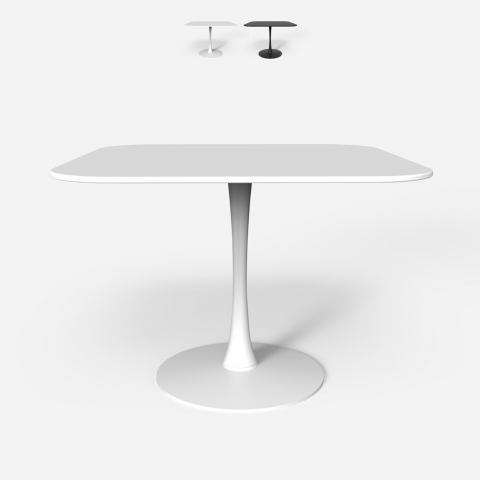 table carrée style Goblet bar cuisine salle à manger design scandinave lillium 80 Promotion