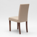 Gewatteerde houten stoel Comfort in Henriksdal-stijl 