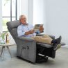 Giorgia+ elektrische relax fauteuil met 2 motoren, verstelbare rugleuning en hefsysteem voor ouderen Verkoop