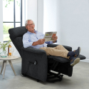Elektrische relaxfauteuil met liftpersoonssysteem en wielen voor ouderen Giorgia Prijs