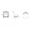 Fauteuil pour enfants design moderne en plastique Little Queen Of Love Slide 