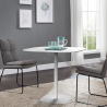 Modern design eettafel 80x80 cm Circumdo Korting