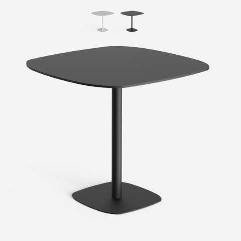 Table à manger design moderne 80x80cm cuisine bar restaurant Circumdo