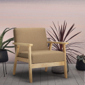 Scandinavische vintage design fauteuil met armleuningen Uteplass Model